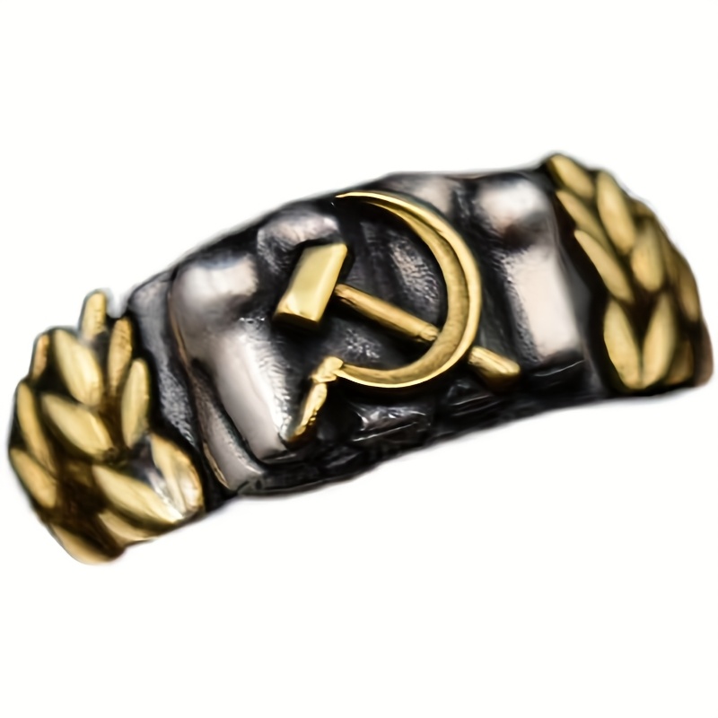 Men's Adjustable Distressed Vintage Ring, Fashion Statement